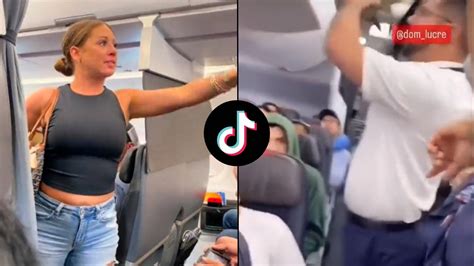 lady freakout on plane